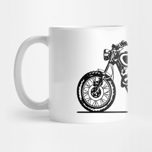 CL360 Scrambler Motorcycle Sketch Art Mug